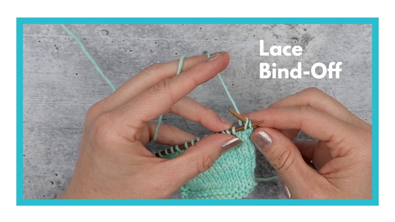 Lace Bind-Off tutorial