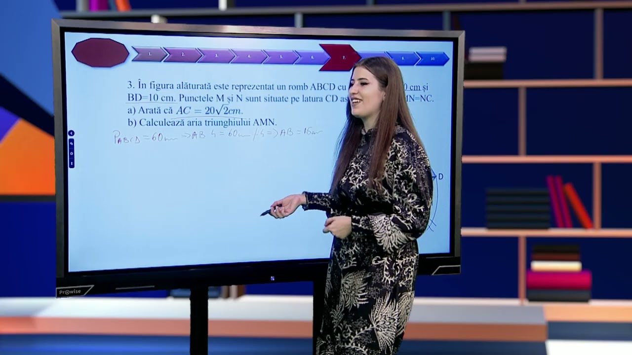 TeleŞcoala: Matematică clasa a VIII-a &ndash; Rombul (@TVR2)