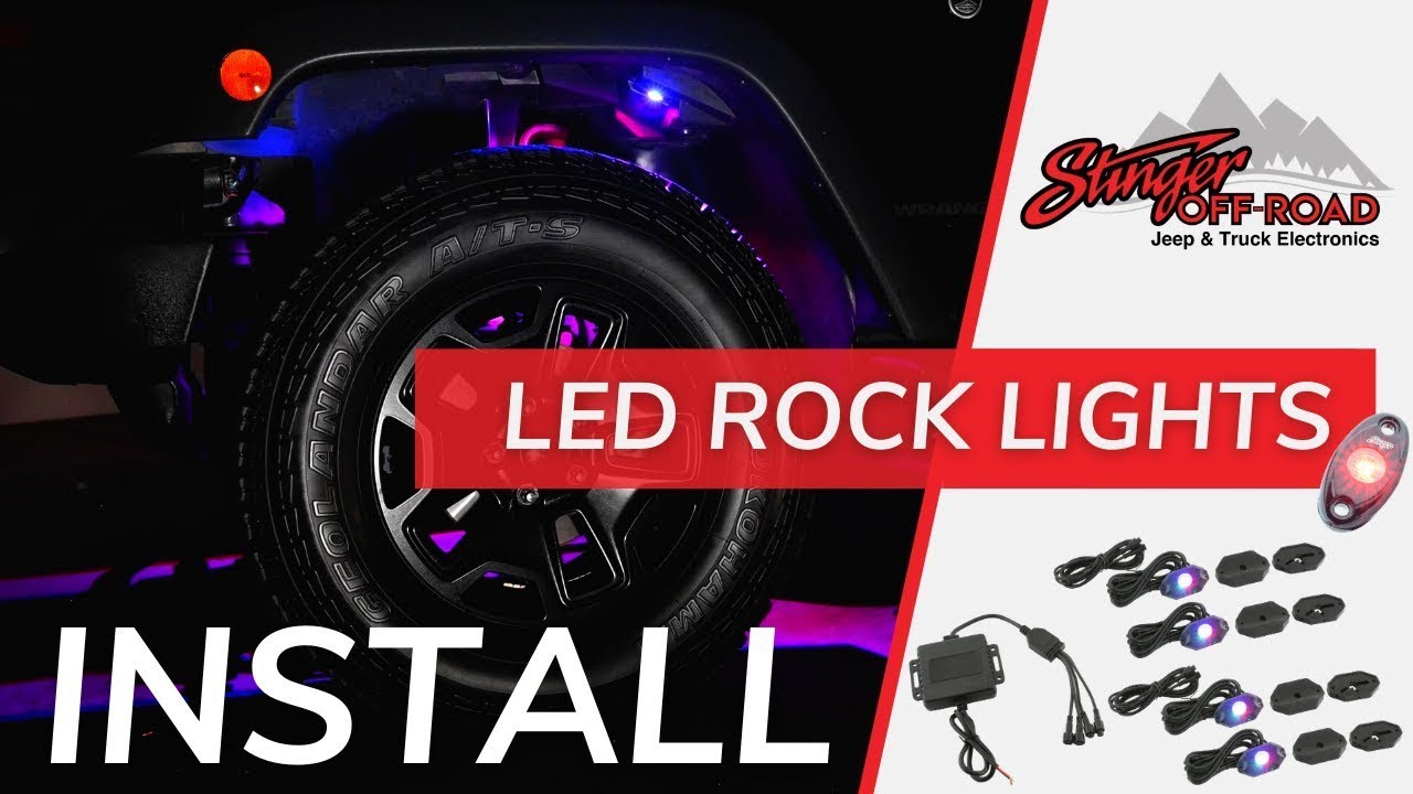 How To Install Rock Lights: Stinger RGB Multi-Color LED Bluetooth Underbody Kit on Jeep Wrangler JK