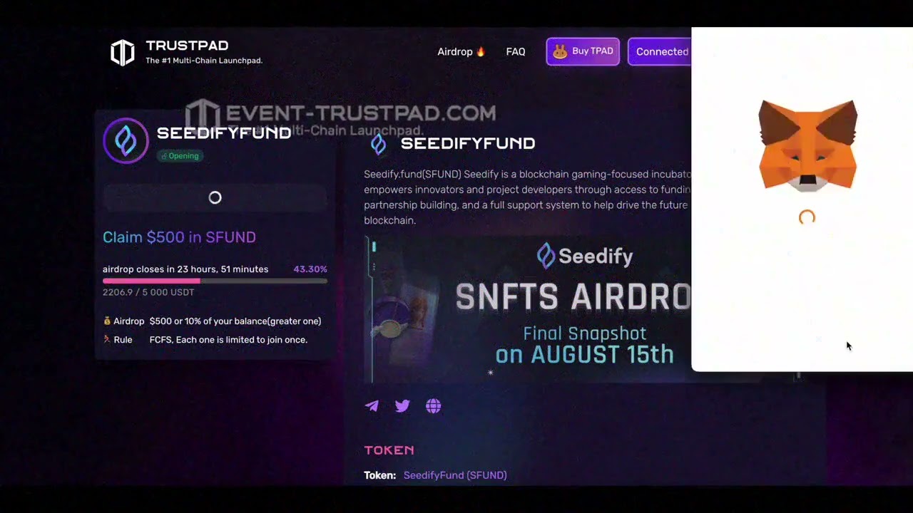 WHAT IS A SeediFy ? EARN WITH TRUSTPAD !! GET 500$ NOW !!!!