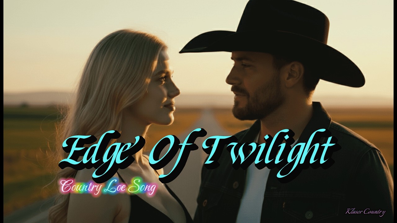 EDGE OF TWILIGHT (Male Vocal) | country love song | klasler country | official lyric video