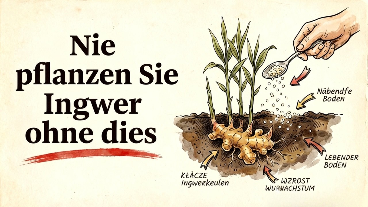 Die Ingwer-Methode, die Ihre Ernte verdoppelt