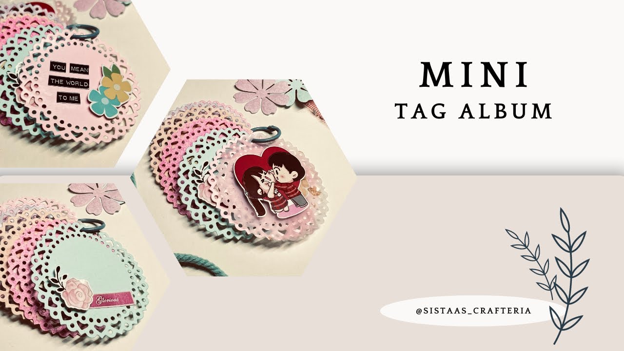 Mini Tag Album | Handmade Album #shorts #youtubeshorts #albummaking