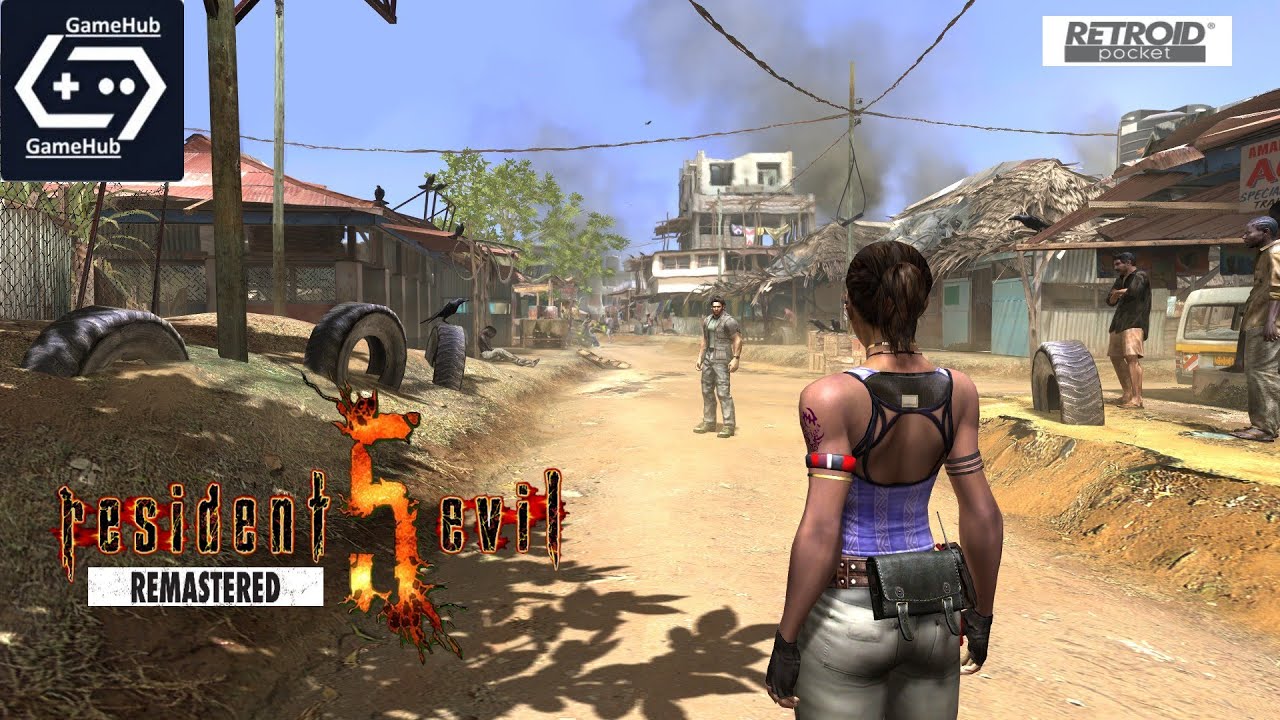 Resident Evil 5 Remastered на Андроид Gamehub 5.3.5 Retroid Pocket 5