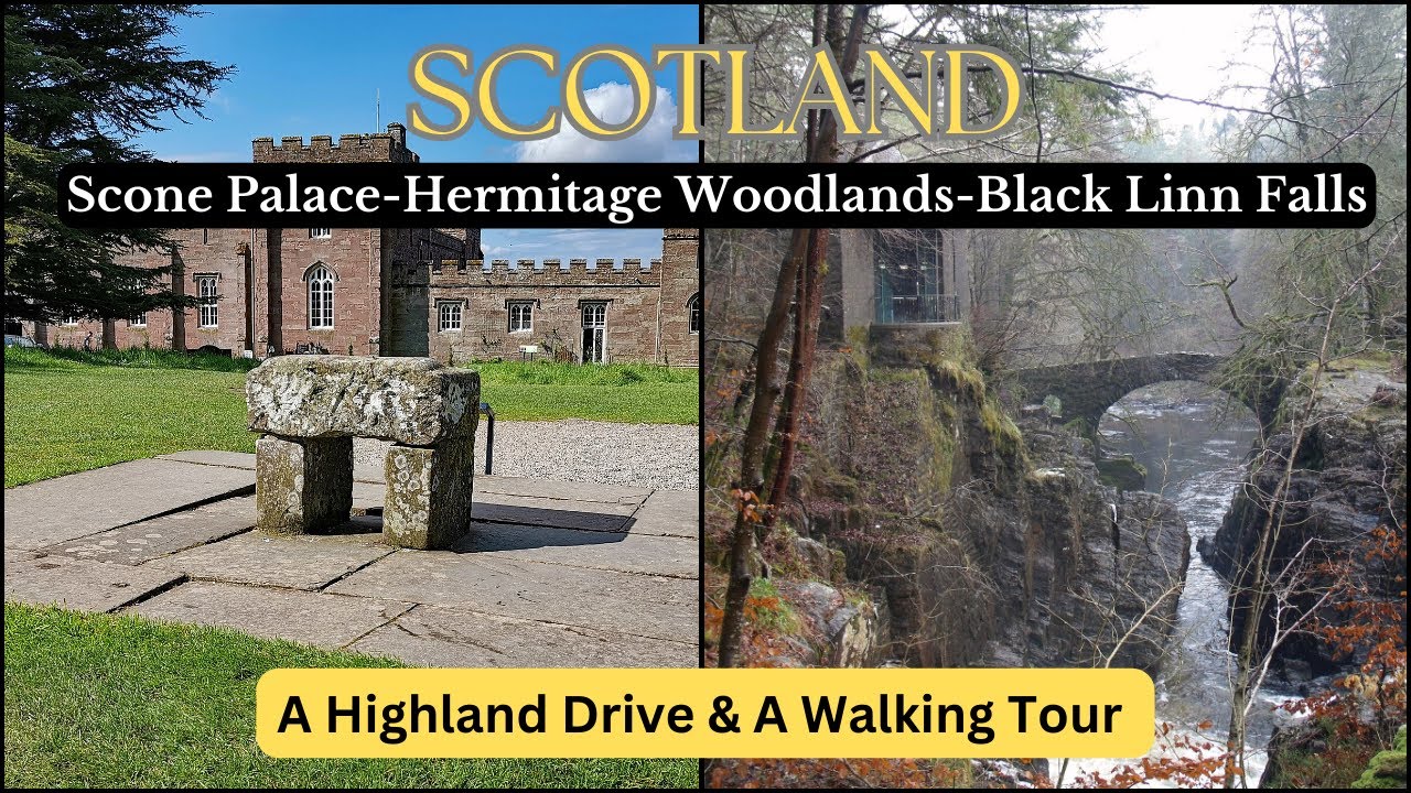 Scotland: Exploring Scone Palace, Hermitage Woodlands & Black Linn Falls | Walking Tour