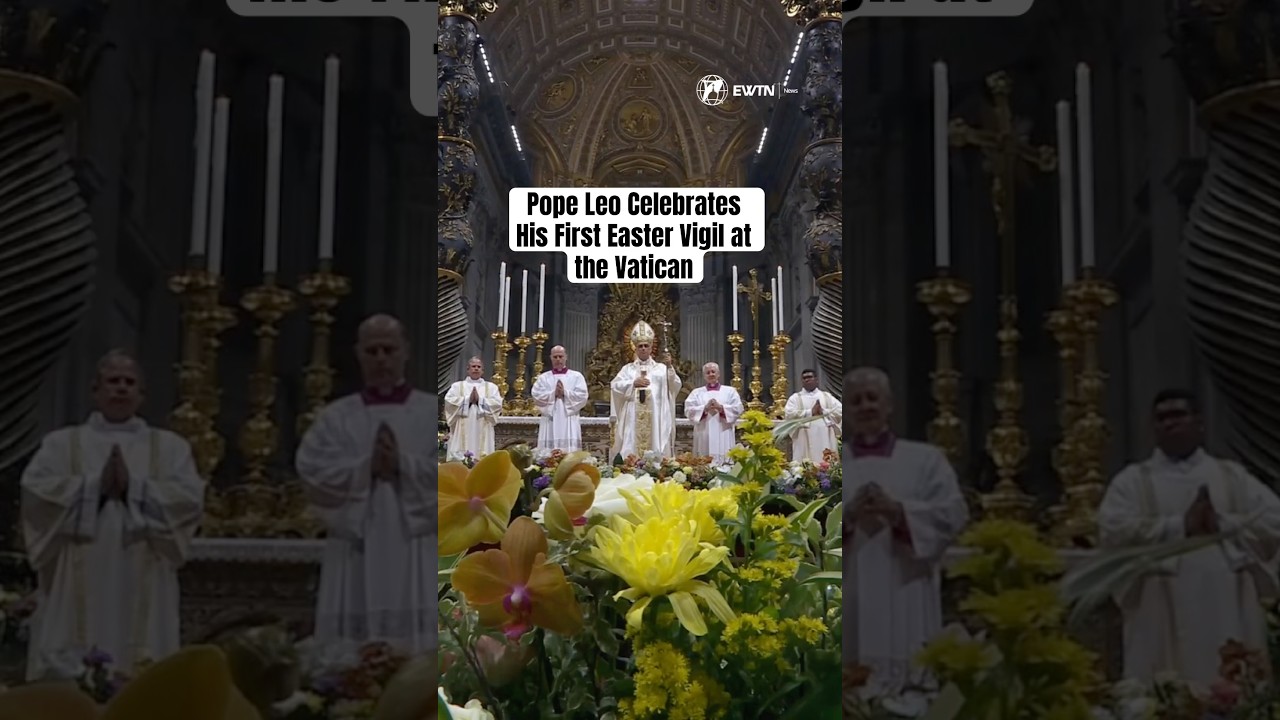 Pope Leo Celebrates His First Easter Vigil at the Vatican