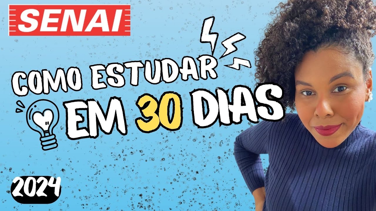 COMO PASSAR NO SENAI ESTUDANDO EM MENOS DE 1 M&Ecirc;S - SENAI 2024