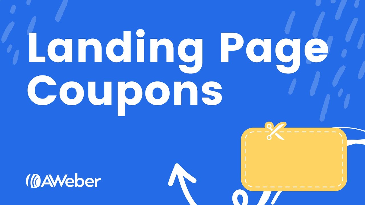 How to offer a coupon through a landing page