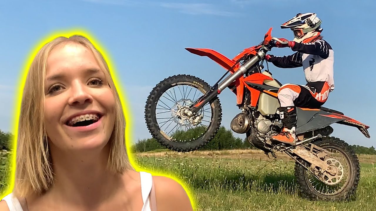 KOLEJNA LEKCJA JAZDY NA KOLE | KTM EXC 150 TPI