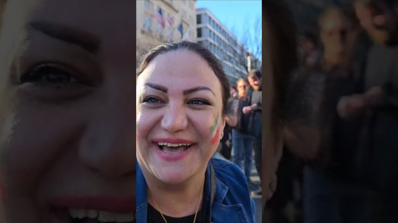 &laquo;Я люблю вас, президент Трамп!&raquo; &mdash; иранцы празднуют освобождение в Вашингтоне. 28.02.2026