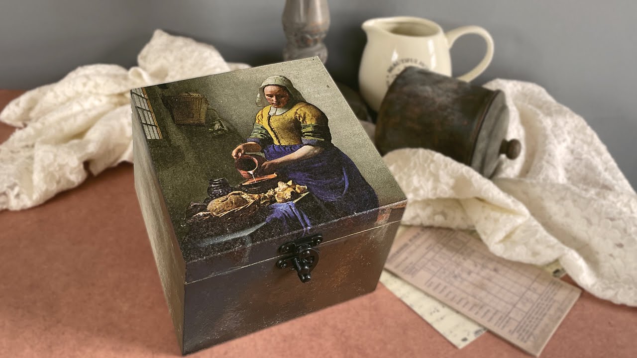 SECRETS of Blending paint  I  Napkin Decoupage in Wood