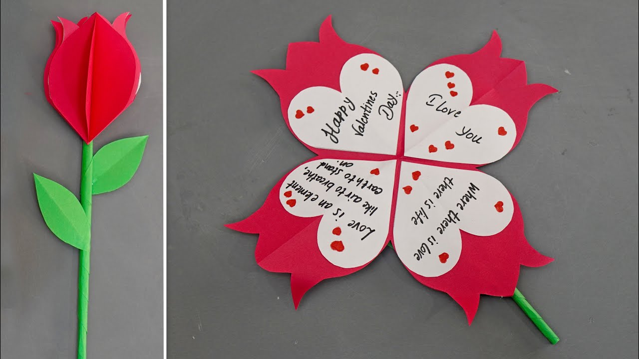 DIY Valentine's Day Greeting Card | How To Make Valentines Card | Valentine's Day Making Easy ❤️