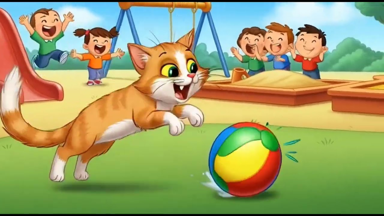 बिल्ली करती म्याँ-म्याँ 😺 | Funny Hindi Kids Song | Cute Cartoon Rhyme