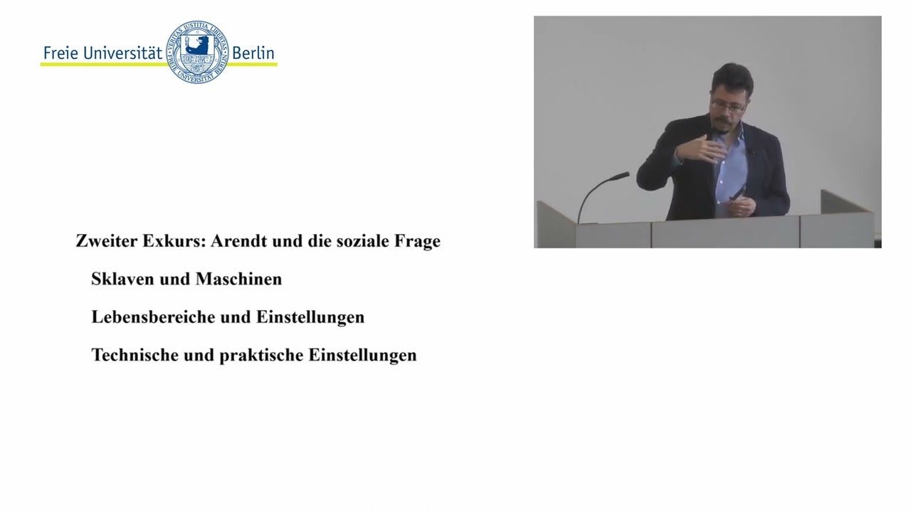 Die politische Theorie Hannah Arendts (2) +kritische Theorie |Vorlesung 6 Moderne politische Theorie