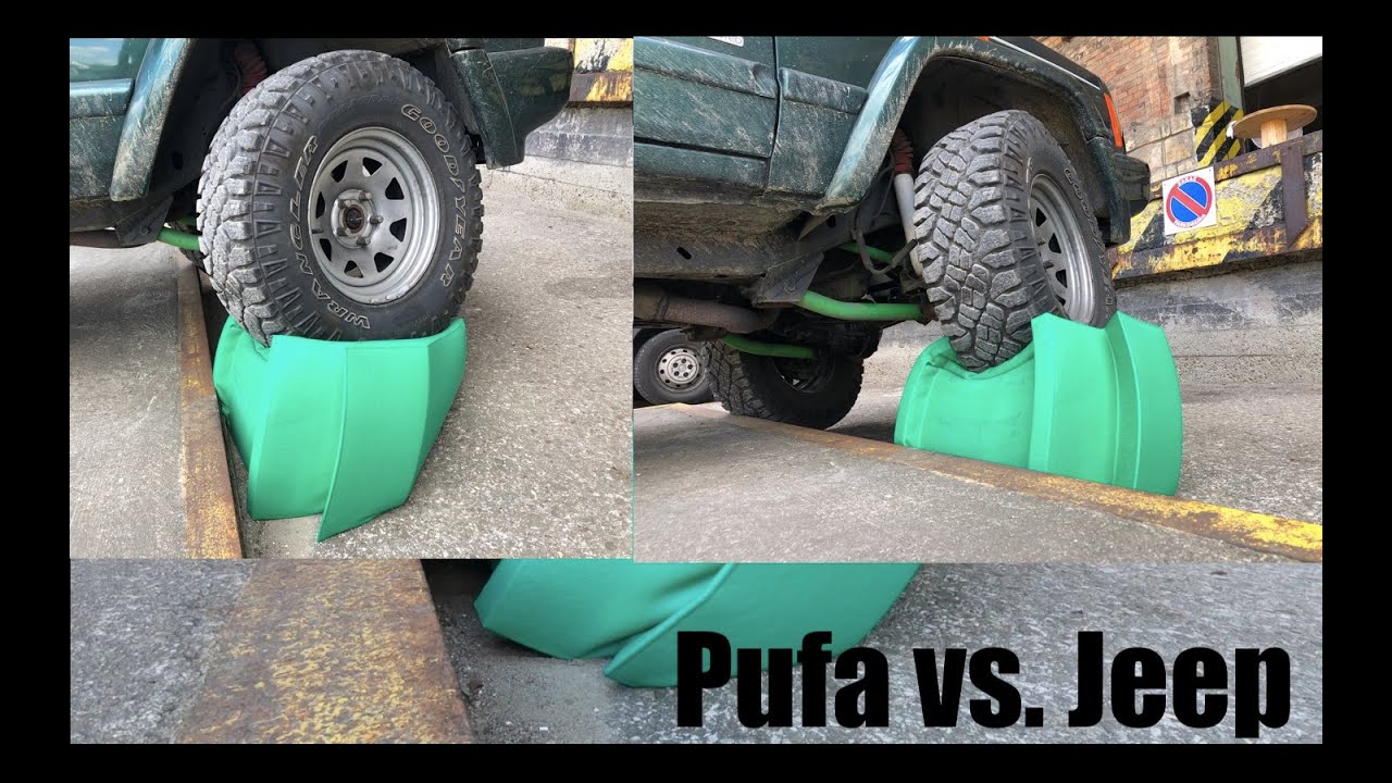 Pufka vs. offroadowy Jeep - pr&oacute;ba wytrzymałości choinki od Fomly