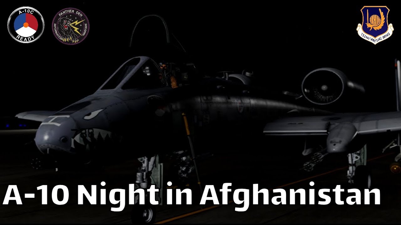 A-10C Hunting at Night in Afghanistan