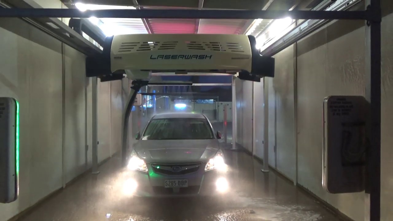 2017 PDQ Laserwash 360 @ Mirror Image Car Wash (at NIGHT)