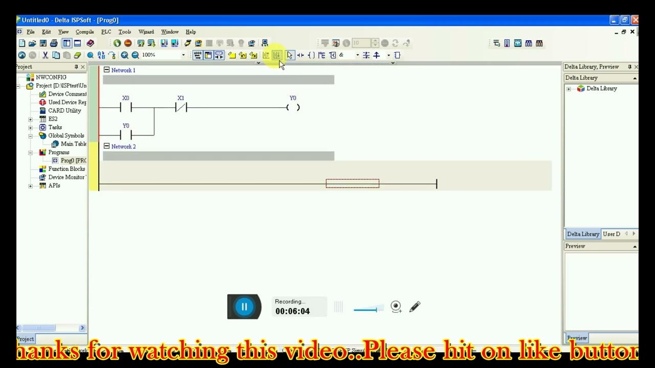 Delta plc program// IPS soft 3.16 Delta @ New delta software 3.16 programming # delta plc tutorial