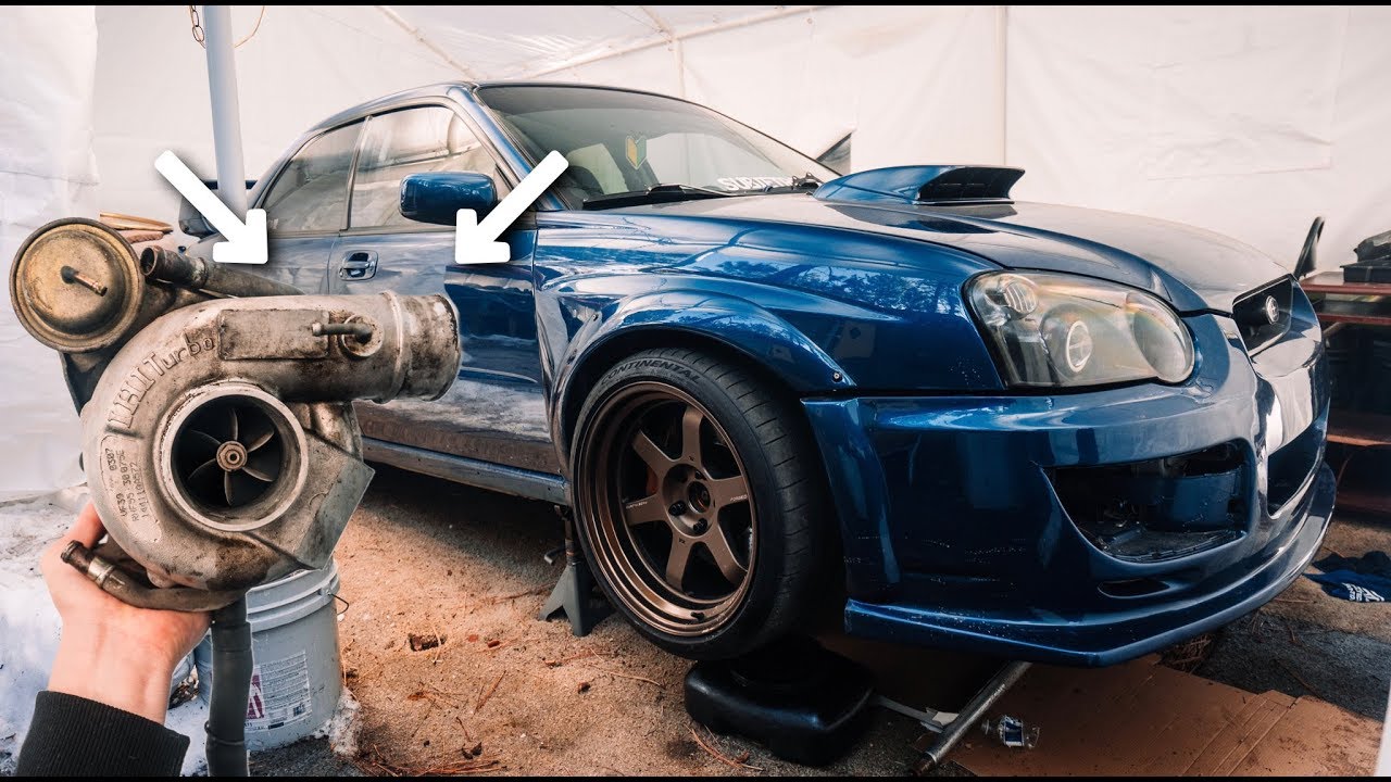 Pulling The Turbo Off The STI! (Bad Turbo)
