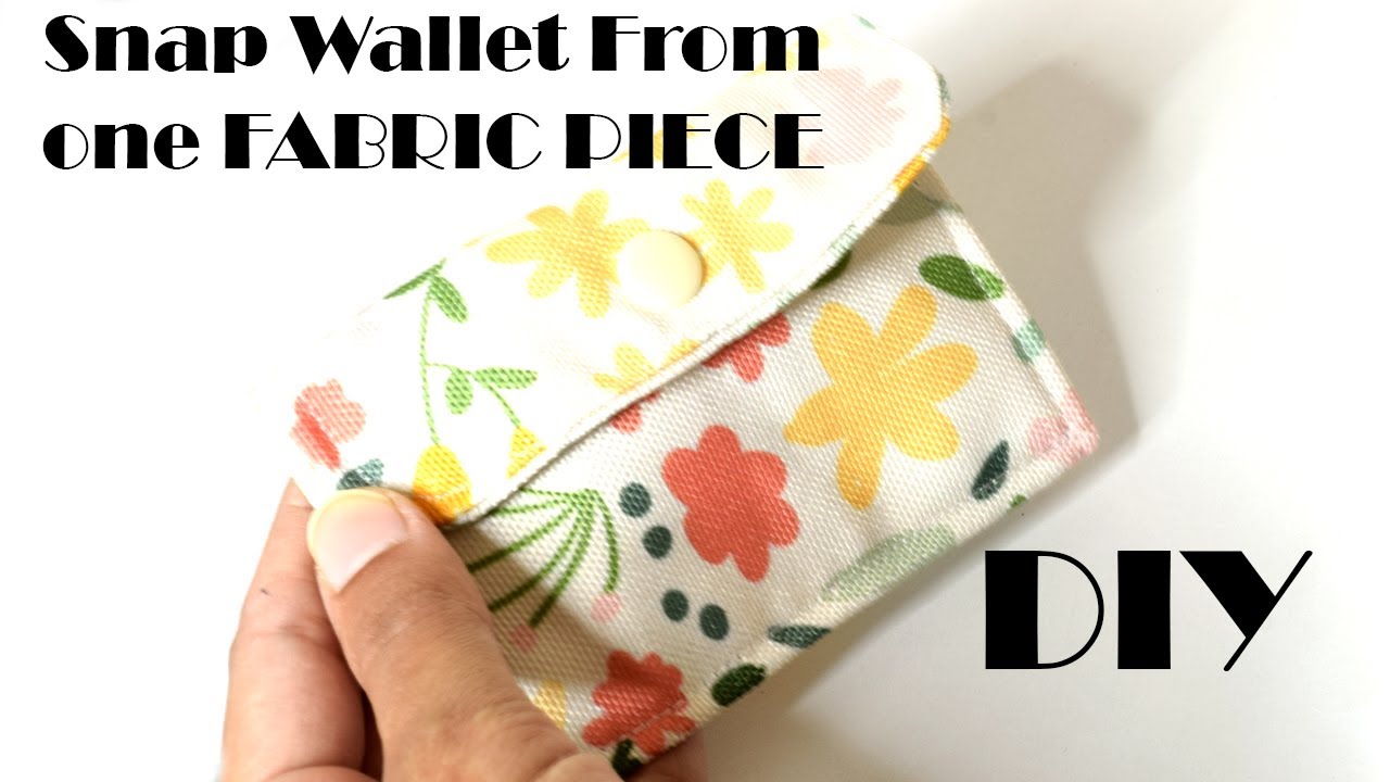 DIY snap wallet | Beginner Sewing tutorial