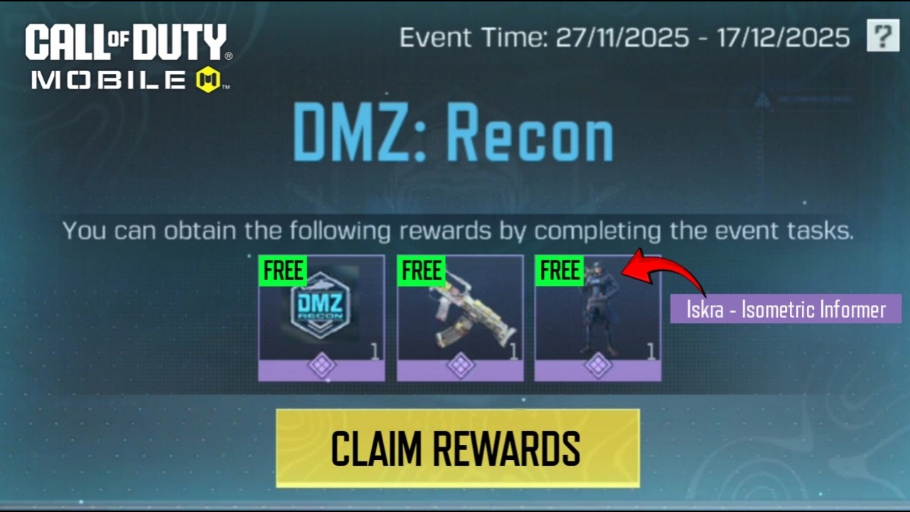 How to Get FREE Iskra - Isometric Informer & Groza - Improvised Hazard in DMZ Recon