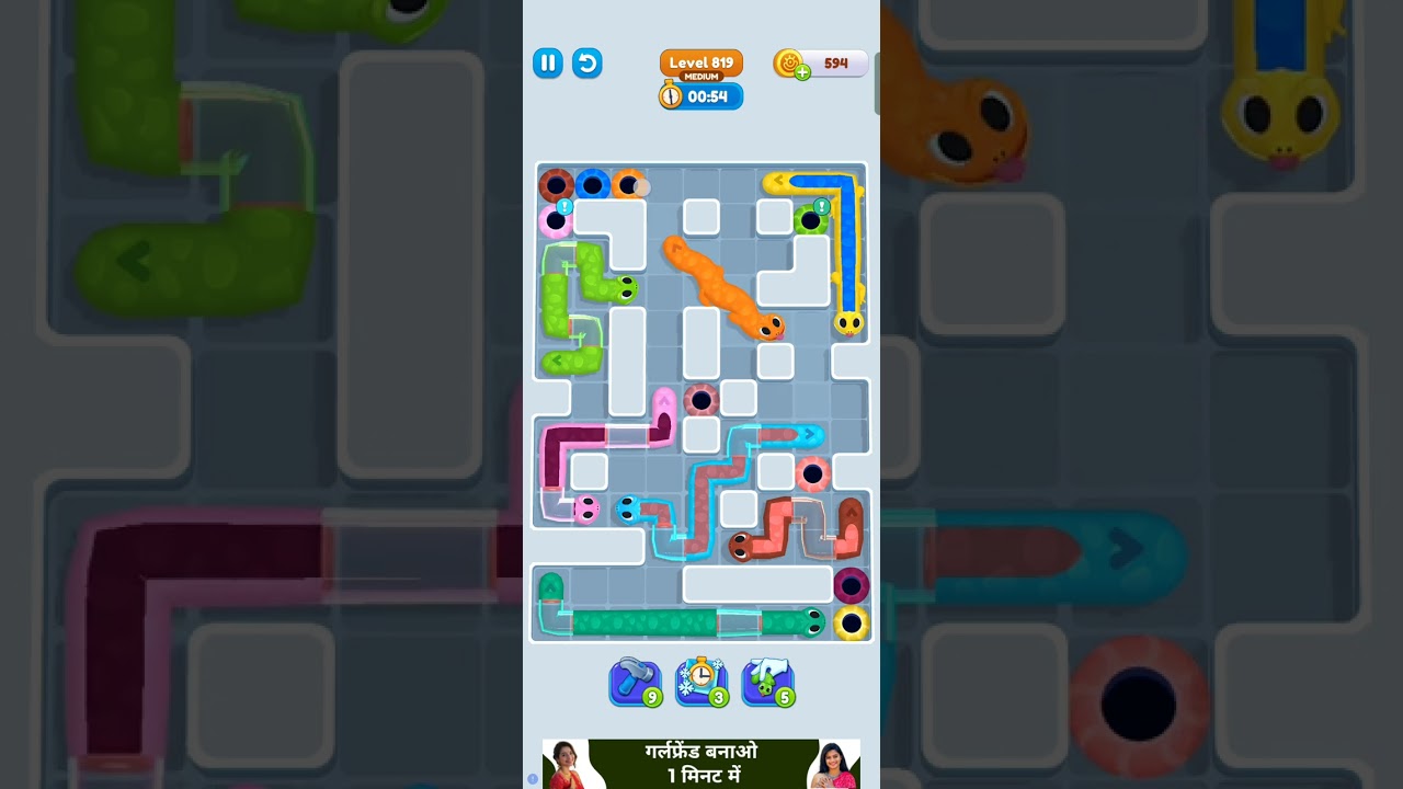 Gecko Out Level 819 Medium - Gameplay Walkthrough 🦎🎮 | Sam-Gaming-J2U