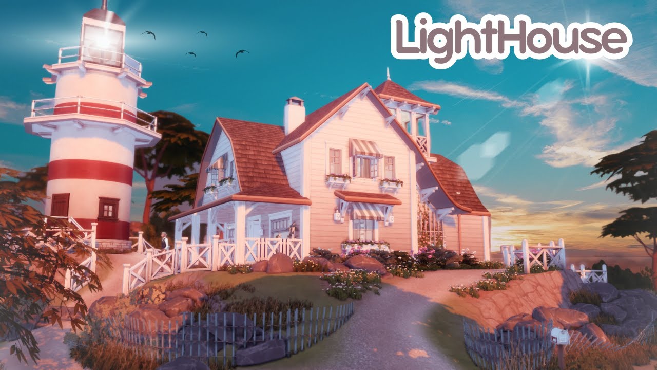 ⛵Lighthouse Family Home || The Sims 4: Speed Build + CC Links