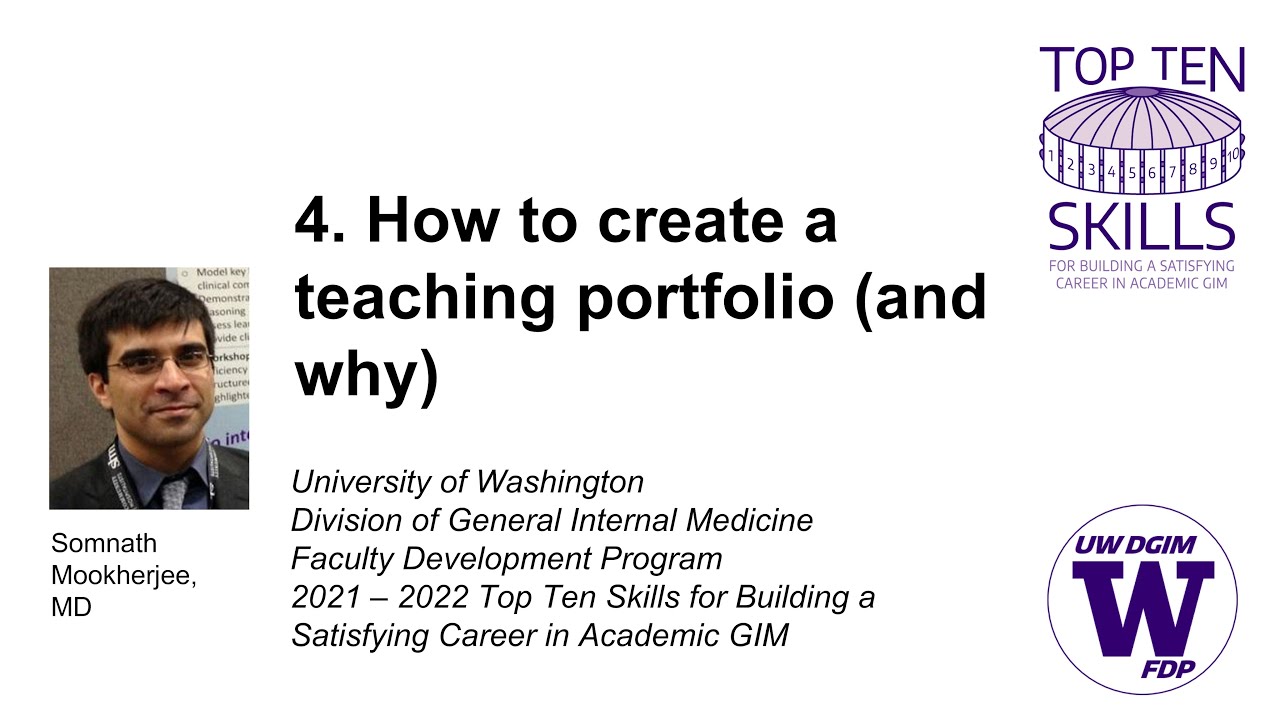 How to create a teaching portfolio (and why)