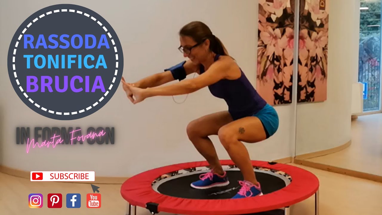 Brucia Calorie e Modella i Muscoli con il Trampolino - Lezione completa - Rebounder Workout 04