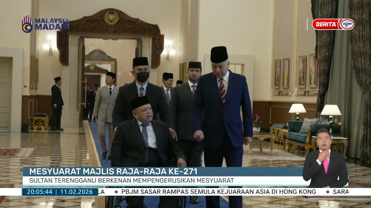 11 FEB 2026 - BP - MESYUARAT MAJLIS RAJA-RAJA, SULTAN TERENGGANU BERKENAN MEMPENGERUSIKAN MESYUARAT