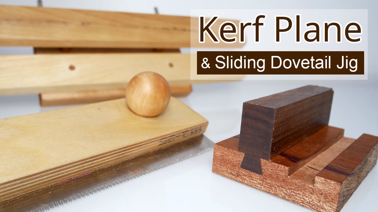Easy Kerf Plane & Sliding Dovetail Guide Jig - DIY Hand Tools