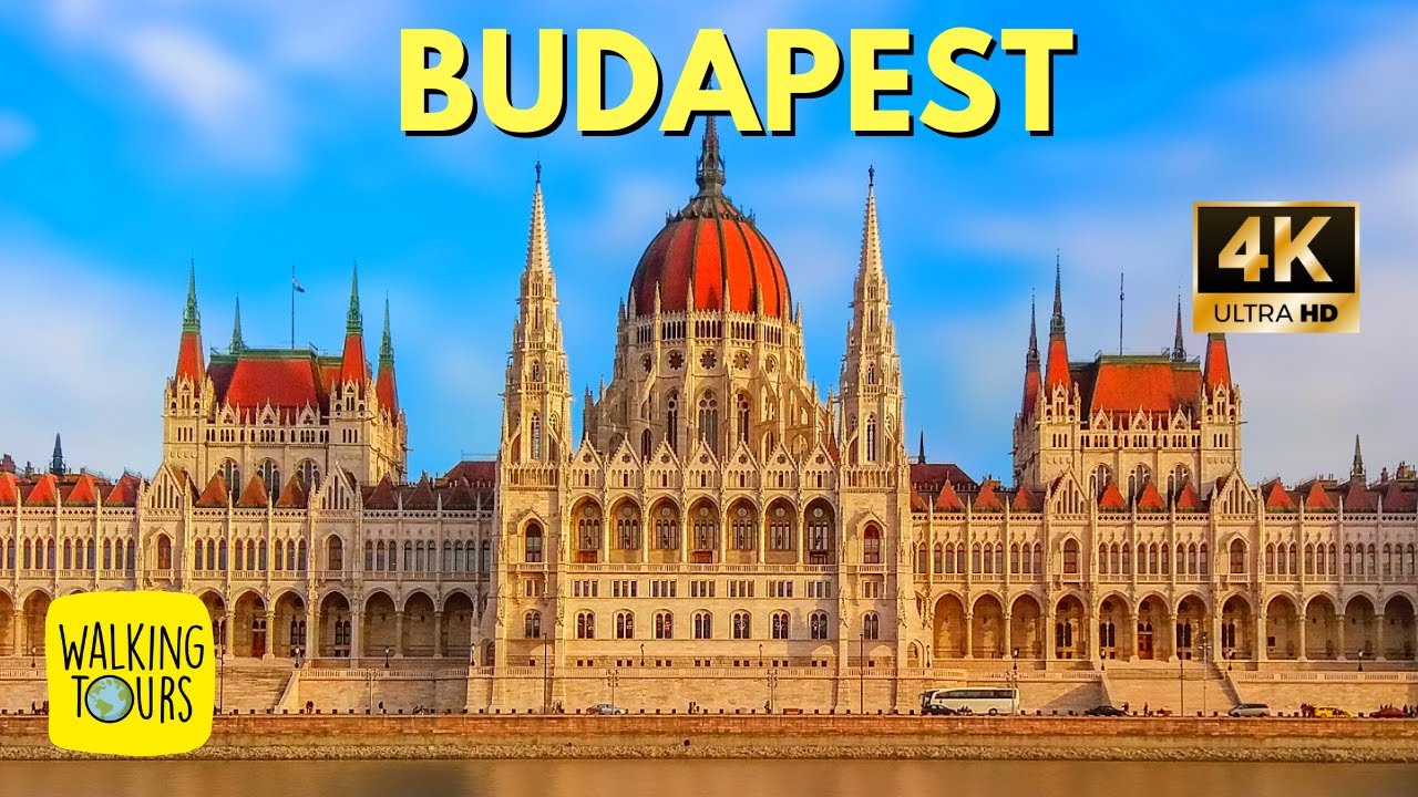 Budapest Hungary | Europe Travel | Parliament | Stephen's Basilica | 4K Ultra HD Walking Tour