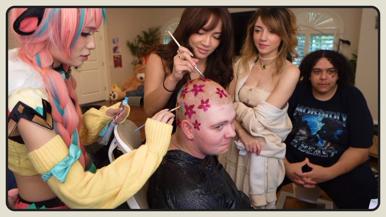 Zoil, Cinna, Emiru & Bonnie Dye Harry's Hair Pink