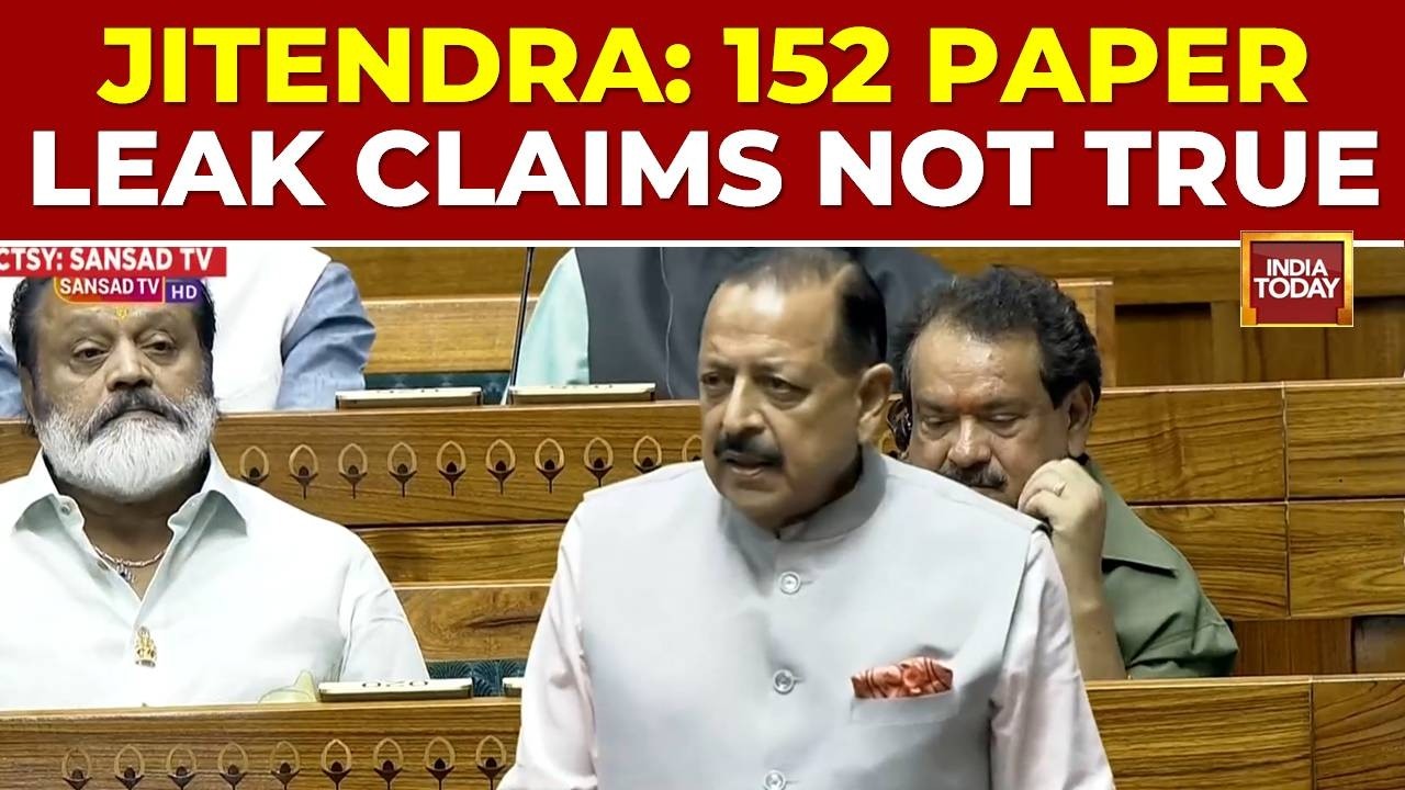 Jitendra Singh Lok Sabha Speech: Jitendra Speaks On Paper Leaks, Rahul Gandhi Protest And Exam Bill