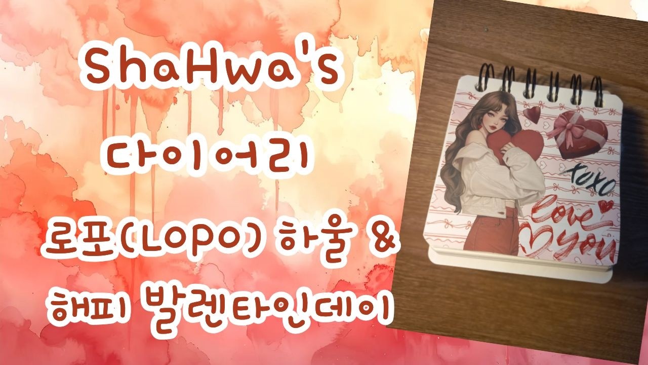 [빈티지 다꾸] / [다꾸 ASMR] ShaHwa's 다이어리 로포(LOPO) 하울 & 해피 발렌타인데이