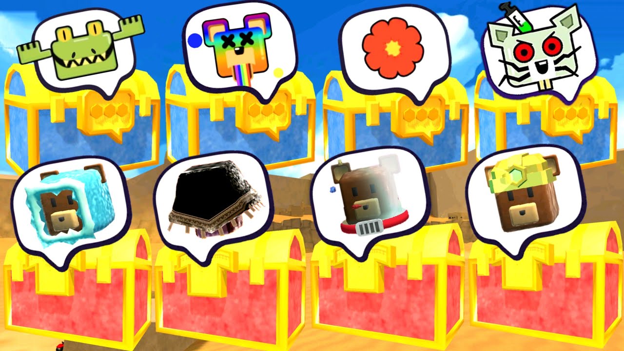 ALL CHESTS Secret Emotes & Costumes Found Super Bear Adventure Gameplay Walkthrough! 