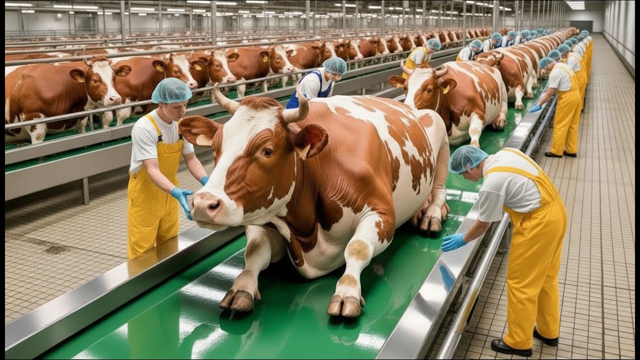 Inside the Cow Leather Factory — How Colossal Cow Hides Become Luxury Material (Full Process)