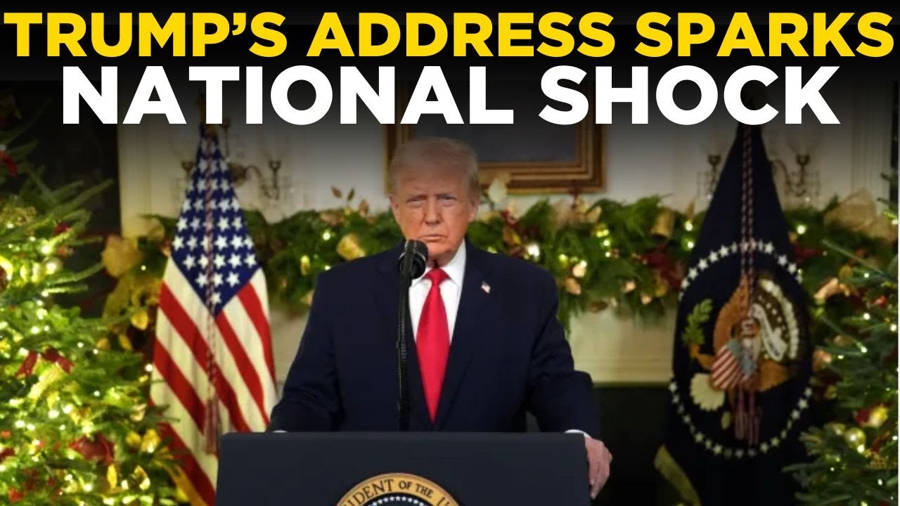 TRUMP'S ADDRESS TO AMERICA LIVE | US President's Big Speech that shook America | Watch