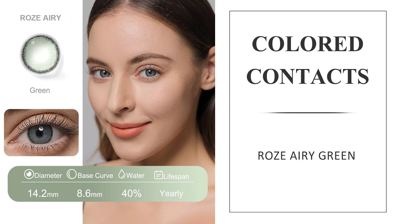 Freshgo Roze Airy Green Colored Contacts