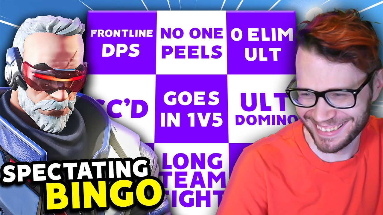 Soldier 76 Bingo, except CHAT makes the card! | Spectating Bingo