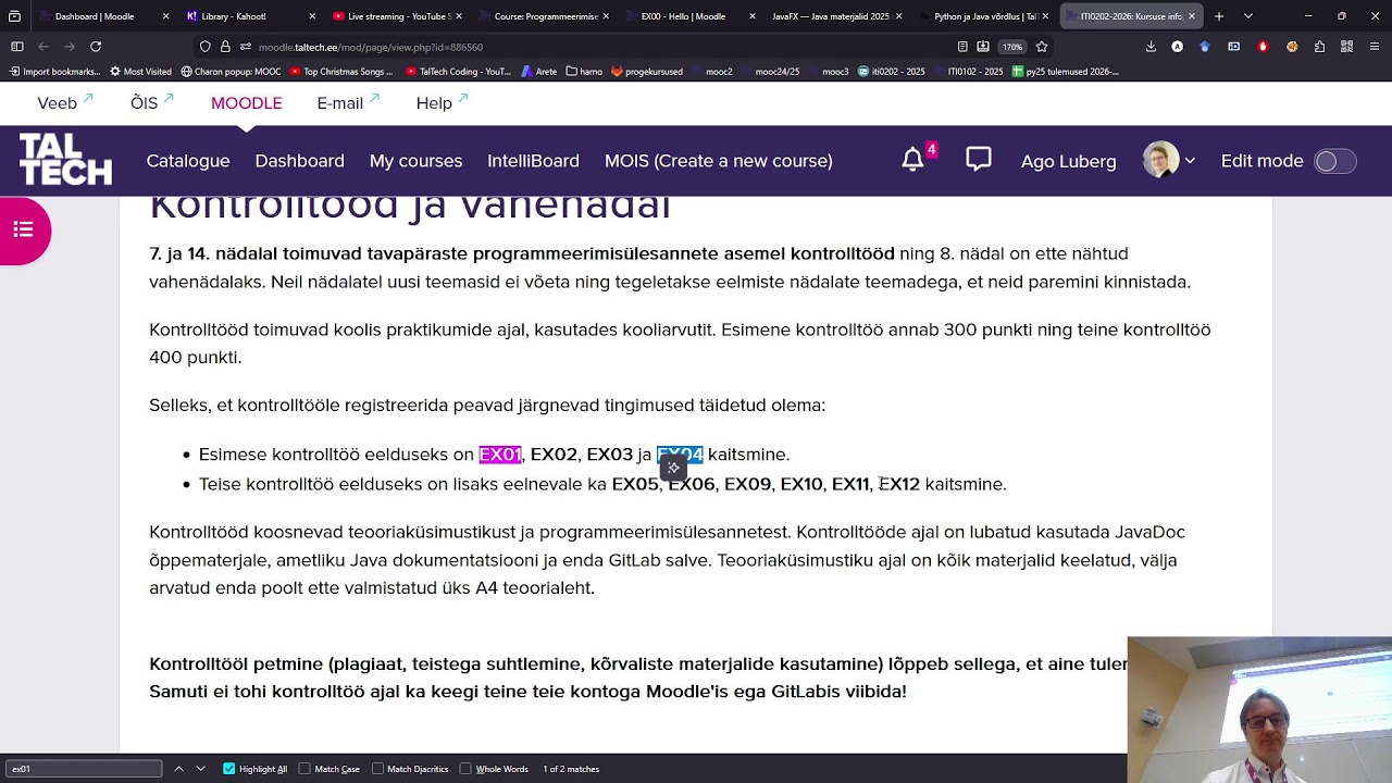 Programmeerimise põhikursuse 1. loeng (04.02.2026)