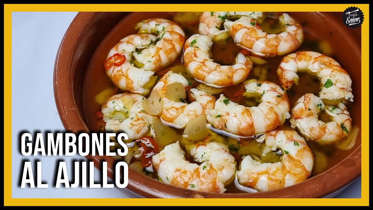 GAMBONES AL AJILLO 🦐 Receta fácil y deliciosa