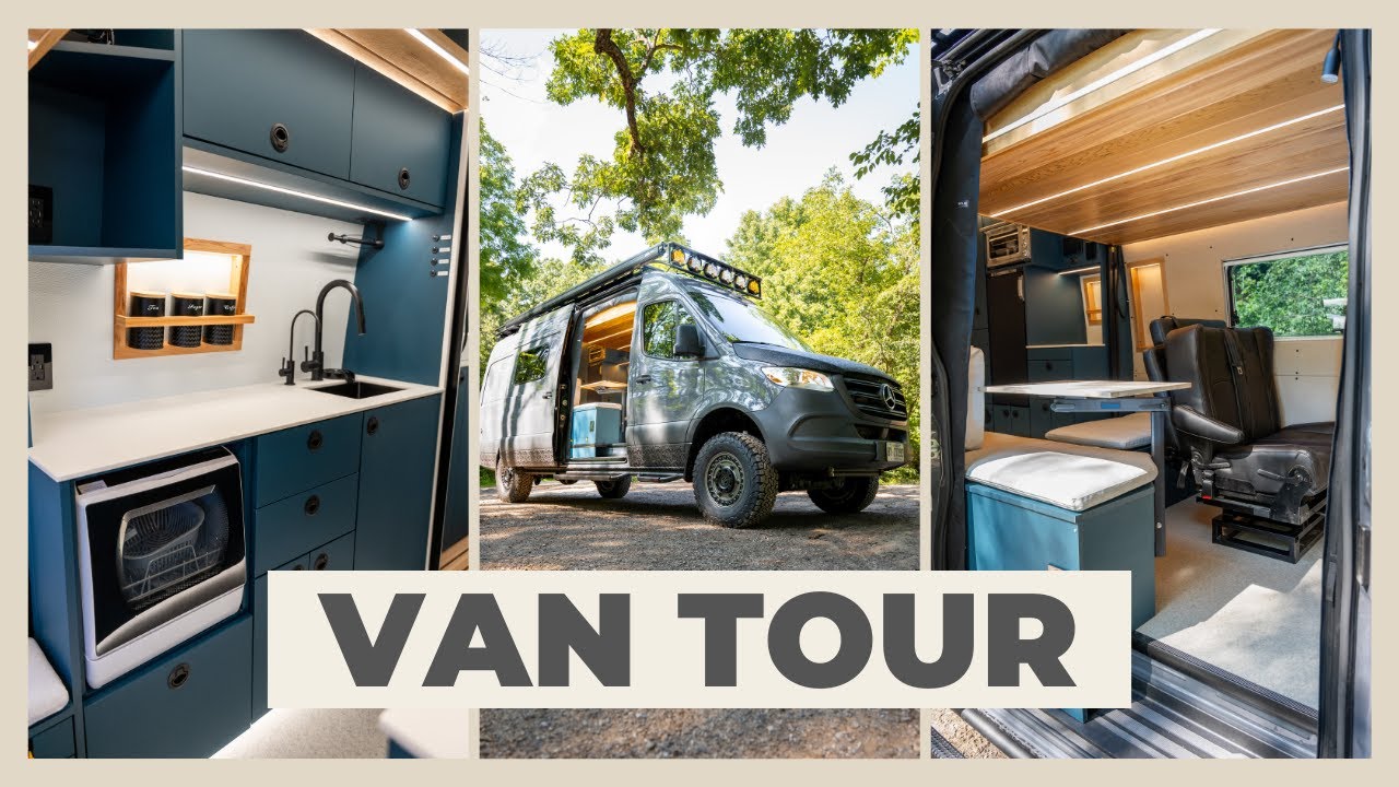 VAN TOUR | DREAM Build with 48V Electrical System, Full Bathroom, Hydronic Heated Floors & MORE!