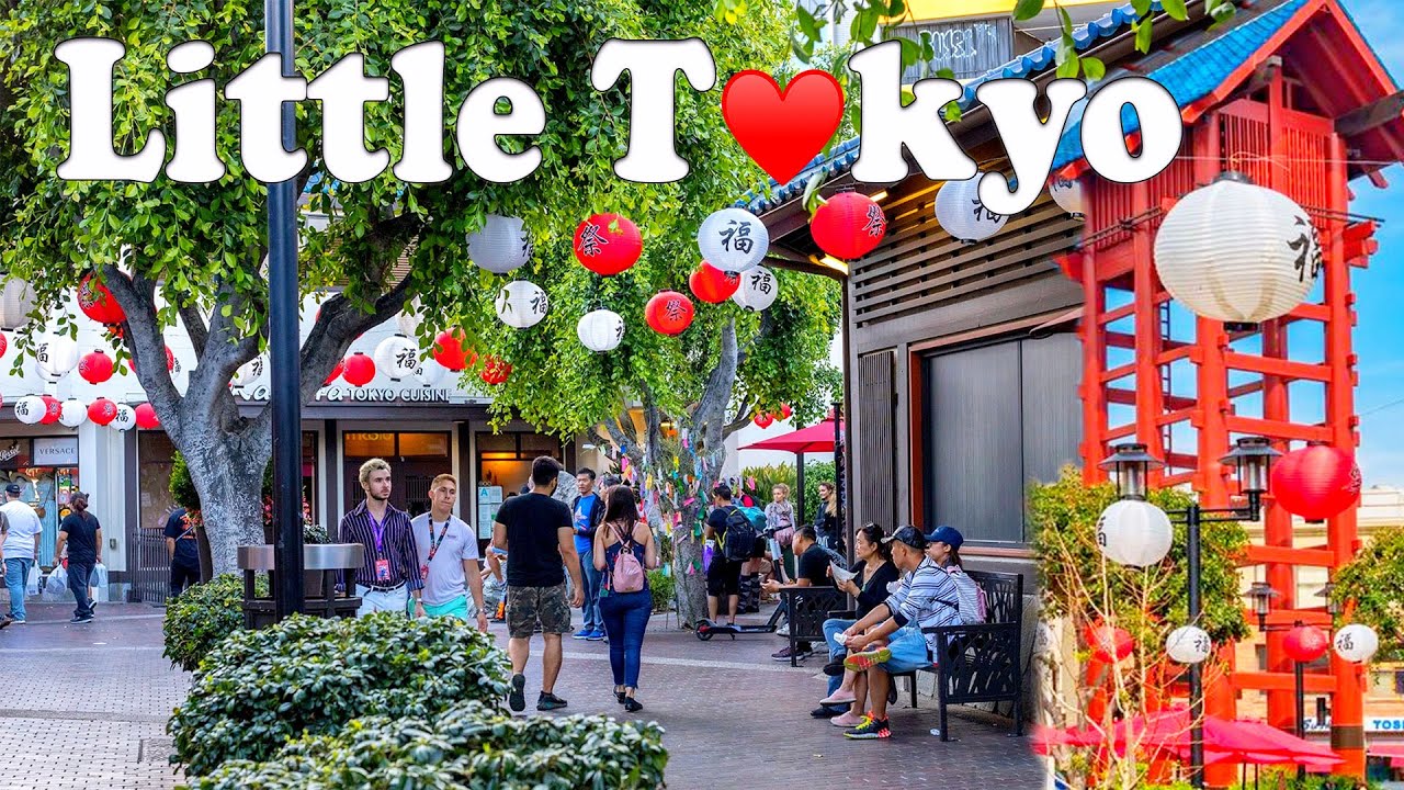 Walking Tour of Little Tokyo in Downtown Los Angeles - California - USA | Japanese Town