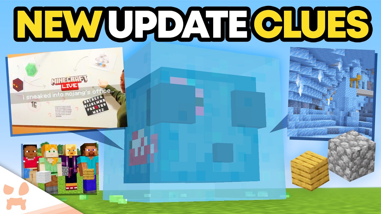 ICY CAVE BIOME, FROSTED SLIME, + NEW BLOCKS: MINECRAFT LIVE TEASERS ARE HERE!