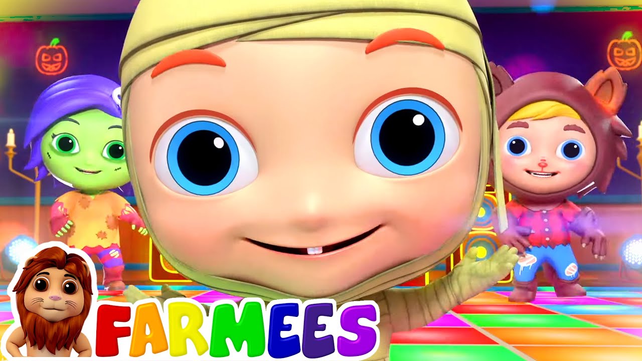 Monster Dance Party | Halloween Songs for Babies | Nursery Rhymes & Kids Songs | Farmees