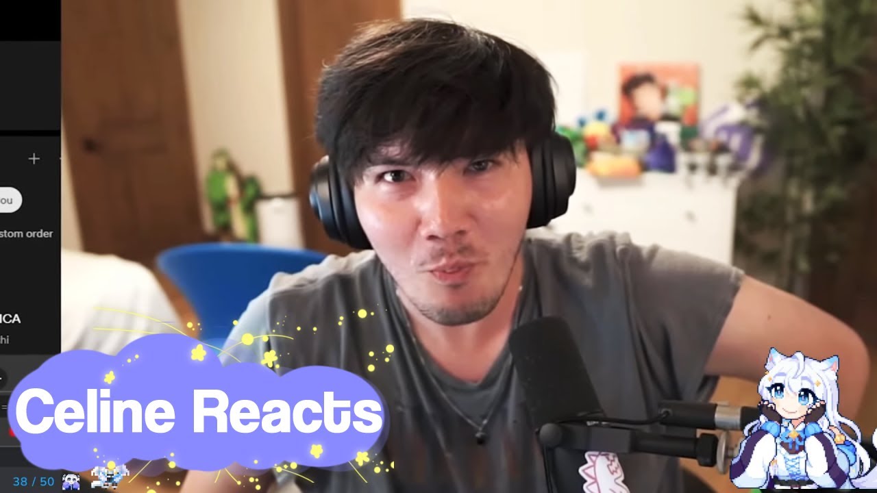 png celine reacts to otv & friends :D (the biggest brain, he goes brrrrrr)