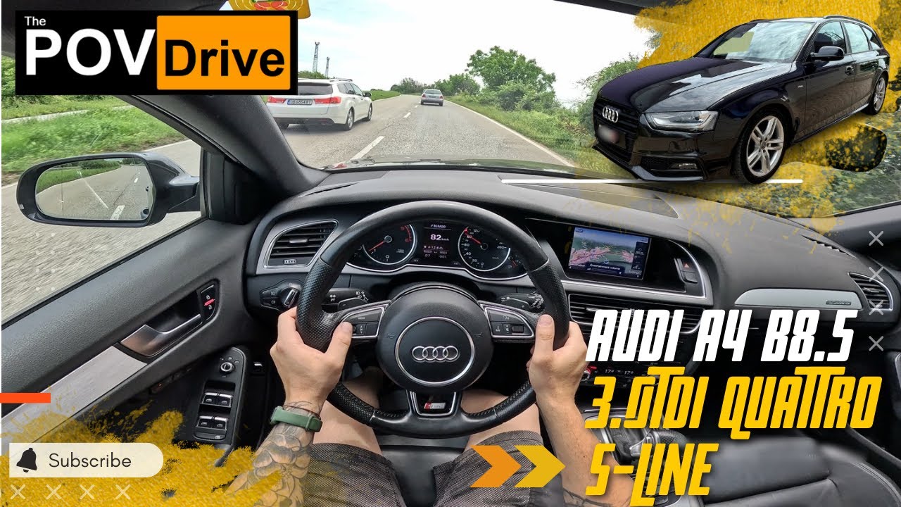 2012 Audi A4 B8.5 3.0TDI 245hp Qattro S-Line | POV Test Drive