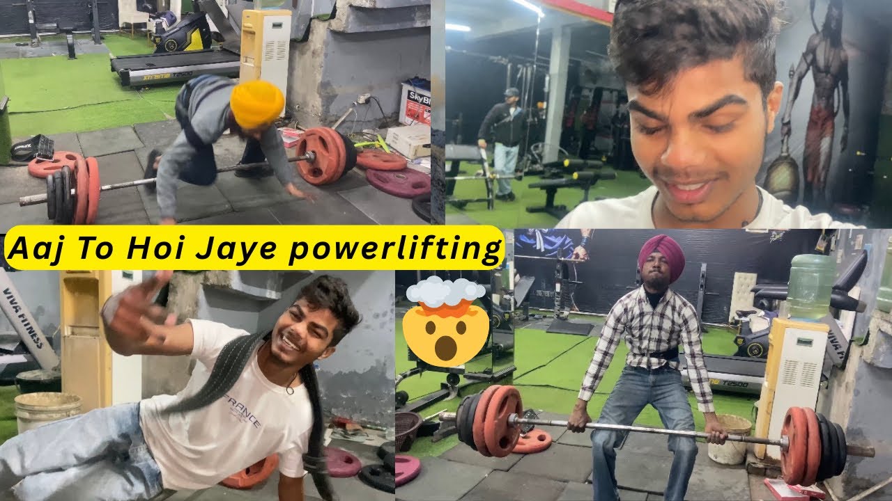 Aaj To Hoi Jaye test gym ka  powerlifting 💪🤯gym motivation