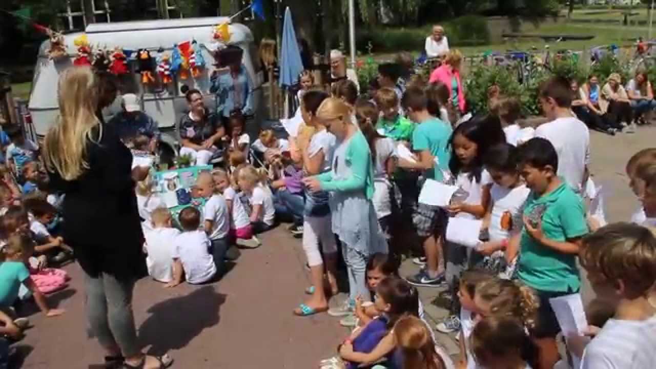 Afscheidslied groep 6 KW school - pensioen Sjaak & Rita, 09 07 2015